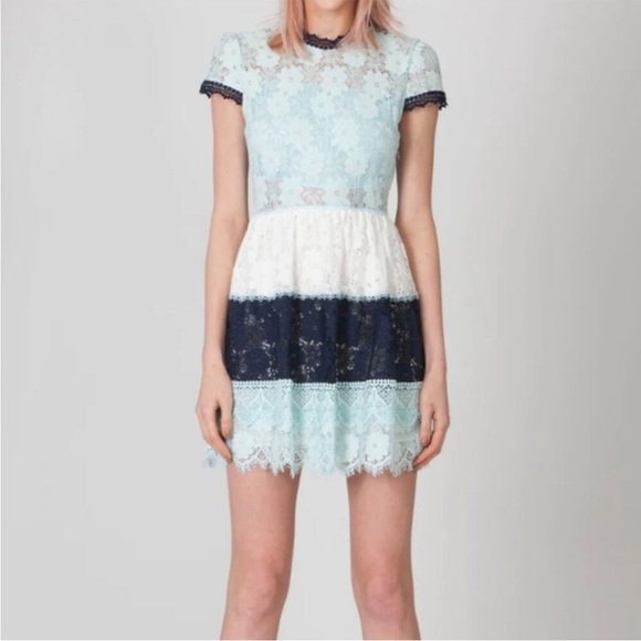 Foxiedox Amelia lace fit & flare mini dress - Picture 1 of 9